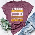 Proud Parent Of A Bully Kutta Dog Owner Mom & Dad Bella Canvas T-shirt Heather Maroon