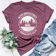 Rv Camping For Never Underestimate Bella Canvas T-shirt Heather Maroon