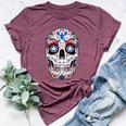 Sugar Skull 4Th Of July T Boys Fourth Usa Bella Canvas T-shirt Heather Maroon