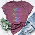 Never Underestimate An Old Lady Who Loves Cats Born In July Bella Canvas T-shirt Heather Maroon