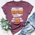 Never Underestimate An Old Lady With An Rv Camping Bella Canvas T-shirt Heather Maroon