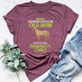 Never Underestimate An Old Man With An American Curly Horse Bella Canvas T-shirt Heather Maroon