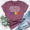 Wifed Her Lgbtq Romantic Lesbian Couples Wedding Day Bella Canvas T-shirt Heather Maroon
