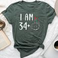 I Am 34 Plus 1 Middle Finger For A 35Th Birthday For Women Bella Canvas T-shirt Heather Forest
