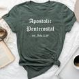 Apostolic Pentecostal Christians Religion Acts 238 Bella Canvas T-shirt Heather Forest