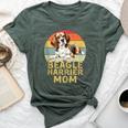 Beagle Harrier Dog Mom My Dogs Are My Cardio Bella Canvas T-shirt Heather Forest