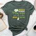 Beer Is From Hops Beer Equals Salad Alcoholic Party Bella Canvas T-shirt Heather Forest