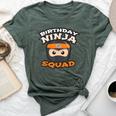 Birthday Ninja Squad Mom Dad Crew Siblings Team Matching Bella Canvas T-shirt Heather Forest