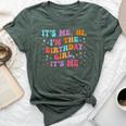 Birthday Party Groovy Its Me Hi Im The Birthday Girl Its Me Bella Canvas T-shirt Heather Forest