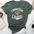 Capricorn Queen Zodiac Graphic Bday Christmas Mom Wife Bella Canvas T-shirt Heather Forest