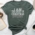 Christmas Carol Ghost Quote Drunk Bella Canvas T-shirt Heather Forest