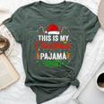 This Is My Christmas Pajama Xmas Pjs Women Bella Canvas T-shirt Heather Forest