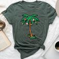 Christmas Palm Xmas Tree Tropical Beach Hawaii Kid Bella Canvas T-shirt Heather Forest