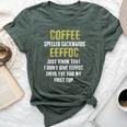 Coffee Spelled Backwards Coffee Quote Humor Bella Canvas T-shirt Heather Forest