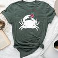 Crab Ocean Wine Cruise Vacation Lovers Drinking Bella Canvas T-shirt Heather Forest