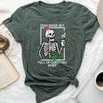 Dead Inside Full Christmas Spirit Skeleton Xmas Men Bella Canvas T-shirt Heather Forest