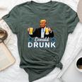 Drinking Presidents Trump 4Th Of July Donald Drunk Bella Canvas T-shirt Heather Forest