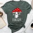 Food Fungi Pun Mushroom Fun Guy Bella Canvas T-shirt Heather Forest