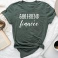 Girlfriend Fiancee T Fiance Engagement Party Bella Canvas T-shirt Heather Forest