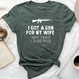 I Got A Gun For My Wife Best Trade Ever Made Bella Canvas T-shirt Heather Forest