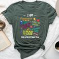Heart To Care Paraprofessional Teachers Paraeducator Bella Canvas T-shirt Heather Forest