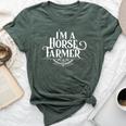 I Am A Horse Farmer Breeding Horses Farm Bella Canvas T-shirt Heather Forest