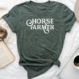 Horses Farmer Breeding Farm Horse Bella Canvas T-shirt Heather Forest