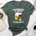 Husband And Wife Drinking Buddies For Life Bella Canvas T-shirt Heather Forest
