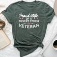Iraq Military Proud Wife Of A Desert Storm Veteran Bella Canvas T-shirt Heather Forest