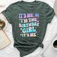 It's Me Hi I'm Birthday Girl It's Me Groovy For Girls Women Bella Canvas T-shirt Heather Forest