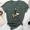 Jazz Sloth Trumpet Musician Cute Animal Playing Bella Canvas T-shirt Heather Forest
