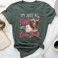 Just A Girl Who Loves Goats Goat Rancher Farm Women Bella Canvas T-shirt Heather Forest