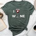 Love Glass Of Wine Gourmet Trend Edition Bella Canvas T-shirt Heather Forest