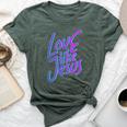 Love Others Like Jesus 90S Style Christian Bella Canvas T-shirt Heather Forest
