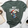 Meow Christmas Cat Mom Cat Dad Christmas Cat Bella Canvas T-shirt Heather Forest