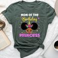 Mom Of The Birthday Princess Melanin Afro Unicorn Cute Bella Canvas T-shirt Heather Forest