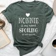 Nonnie Is My Name Nonnie For Grandma Bella Canvas T-shirt Heather Forest