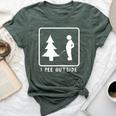 I Pee Outside Sarcastic Camping For Campers Bella Canvas T-shirt Heather Forest