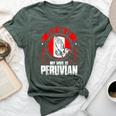Pray For Me My Wife Is Peruvian Bella Canvas T-shirt Heather Forest