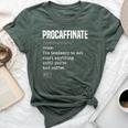 Procaffinate Caffeine Drinker Coffeeholic Latte Bella Canvas T-shirt Heather Forest
