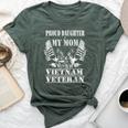 Proud Daughter Of My Mom Vietnam Veteran Military Nurse Bella Canvas T-shirt Heather Forest