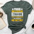 Proud Parent Of An Estonian Hound Dog Owner Mom & Dad Bella Canvas T-shirt Heather Forest