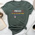 Proud Veteran Lgbt Gay Pride Rainbow Us Military Trans Bella Canvas T-shirt Heather Forest