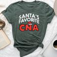 Santas Favorite Cna Medical Christmas Girl Nurse Pj Bella Canvas T-shirt Heather Forest