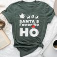 Santas Favorite Naughty Christmas Xmas Adult Women Bella Canvas T-shirt Heather Forest