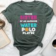 Sister Of Awesome Water Polo Player Sports Coach Graphic Bella Canvas T-shirt Heather Forest