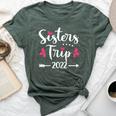 Sisters Trip 2022 Vacation Travel Sisters Weekend Bella Canvas T-shirt Heather Forest
