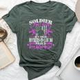 Soldiers Don't Brag Proud Army Mother-In-Law Military Mom Bella Canvas T-shirt Heather Forest