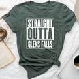 Straight Outta Glens Falls Bella Canvas T-shirt Heather Forest