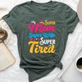 Super Mom Super Wife Super Tired Supermom Mom Bella Canvas T-shirt Heather Forest
